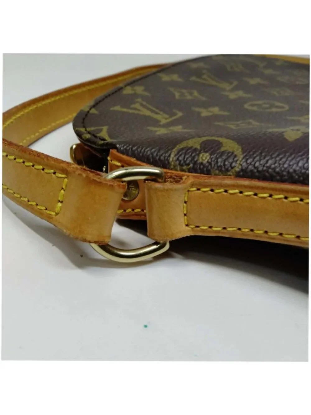 Authentic Louis Vuitton Drouot Monogram Canvas Brown Crossbody Shoulder Bag